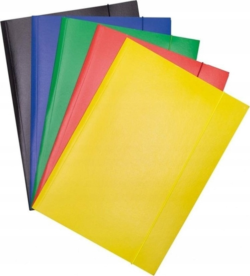 Picture of Office Products Teczka z gumk OFFICE PRODUCTS, karton, A4, 300gsm, 3-skrz., mix kolorów