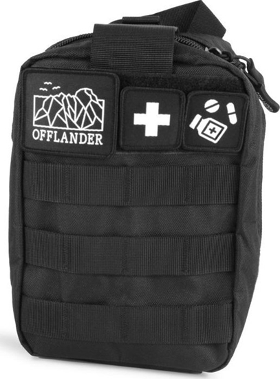 Picture of OFFLANDER OFFLANDER SASZETKA TAKTYCZNA MOLLE Z RZEPEM APTECZKA CZARNA