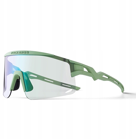 Picture of Okulary rowerowe Rockbros fotochromowe, z ochron UV i wkadk korekcyjn - zielone