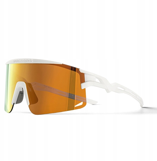 Picture of Okulary rowerowe Rockbros polaryzacyjne, z ochron UV i wkadk korekcyjn - biae