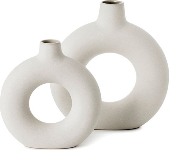 Picture of Olsen Home OlsenHome - Rund Keramik Vase - 2 Stk