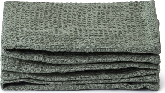 Picture of OlsenHome - Vaffel Karklude 28x28cm - 3 Pak Duck Green