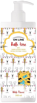 Picture of ON LINE Bath Time Mydo do rk i ciaa 2in1 White Flower 390 ml