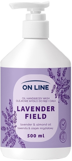 Изображение ON LINE Olejkowe mydo do rk i ciaa Lawenda&Olejek migdaowy 500 ml