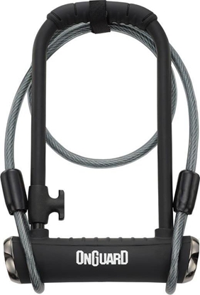 Изображение OnGuard Zapicie rowerowe ONGUARD PitBull DT X-SERIES 8005 U-LOCK - 14mm 115mm 230mm - 5 x Klucze z kodem + linka 10mm 120cm