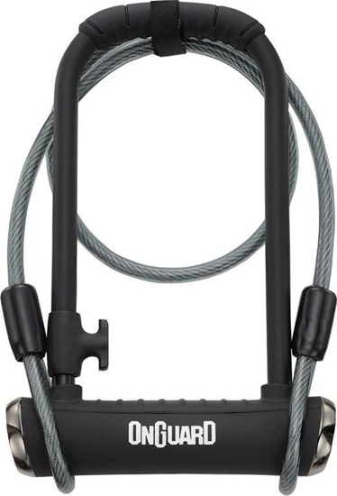 Изображение OnGuard Zapicie rowerowe ONGUARD PitBull DT X-SERIES 8005 U-LOCK - 14mm 115mm 230mm - 5 x Klucze z kodem + linka 10mm 120cm
