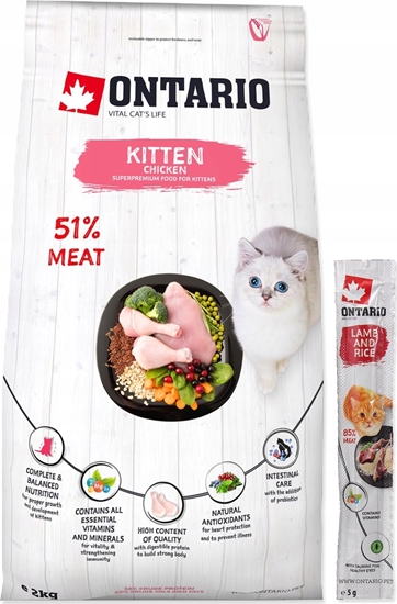 Изображение ONTARIO Ontario Kitten vitiena 2kg (Kaiukams su vitiena)