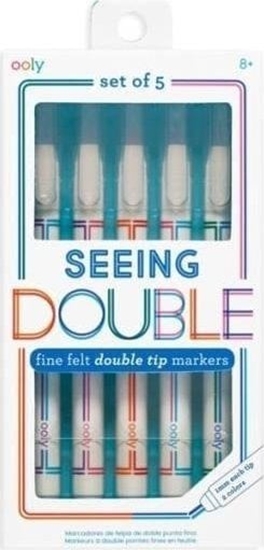 Изображение Ooly Cienkopisy podwójnie piszce Seeing Double 5szt