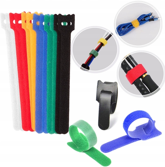 Picture of Opaska rzep  organizer do kabli 150mm x 12mm  zestaw 12szt (1000)