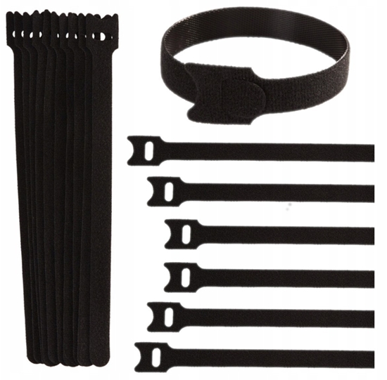 Picture of Opaska rzep  organizer do kabli 210mm x 12mm  zestaw 10szt (1000)