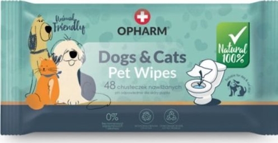 Изображение Opharm OPHARM NAWILANE CHUSTECZKI DLA PSA I     KOTA 48szt  /14