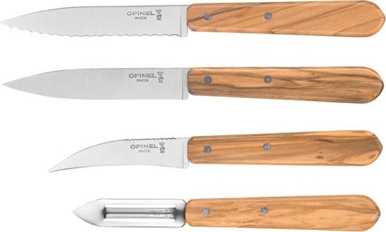 Picture of Opinel Opinel Zestaw Essentials Olivewood Box Set