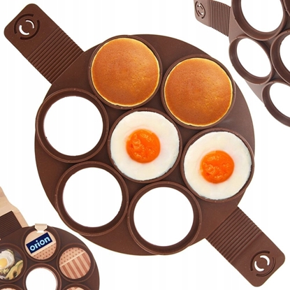 Attēls no Orion Forma do jajek silikonowa brzowa SILLINIE 24 cm