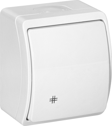 Picture of Orno cznik krzyowy n/t AQUATIC, IP44, biay