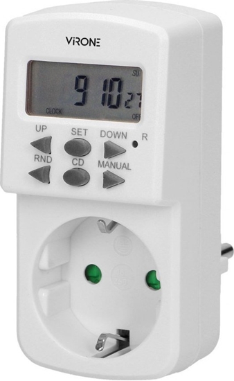 Picture of Orno Elektroniczny programator czasowy, MINI, 1800W, 8A, 10 programów, wersja Schuko