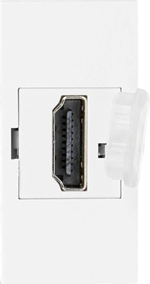 Picture of Orno NOEN HDMI, gniazdo moduowe 22,5x45mm HDMI z zalepk zabezpieczajc, biae