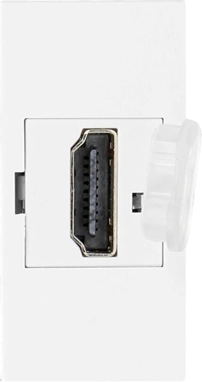 Picture of Orno NOEN HDMI, gniazdo moduowe 22,5x45mm HDMI z zalepk zabezpieczajc, biae