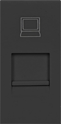 Picture of Orno NOEN RJ45, gniazdo moduowe 22,5x45mm RJ45 cat 5e, czarne