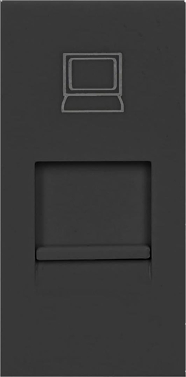 Picture of Orno NOEN RJ45, gniazdo moduowe 22,5x45mm RJ45 cat 5e, czarne