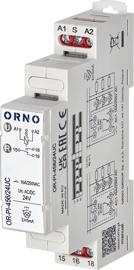 Picture of Orno Przekanik instalacyjny bistabilny 24 VAC/DC, 16A