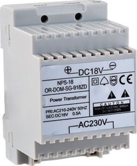 Изображение Orno Zasilacz sieciowy 18VDC/650mA do domofonów z serii SAGITTA