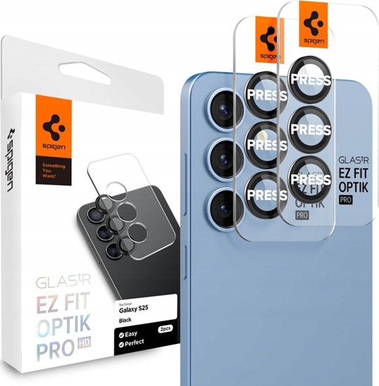 Picture of OSONA APARATU SPIGEN OPTIK PRO GLAS.TR EZ FIT CAMERA PROTECTOR 2-PACK GALAXY S25 BLACK