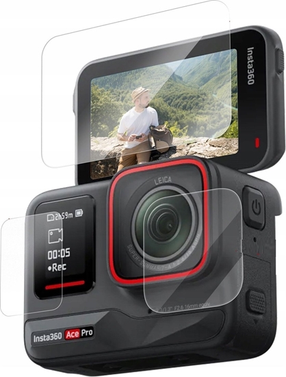 Picture of Osona na obiektyw Telesin Zestaw Oson Osona Szko Na Obiektyw + 2x Ekran Lcd Do Kamery Insta360 Ace / S6-flm-03-tis