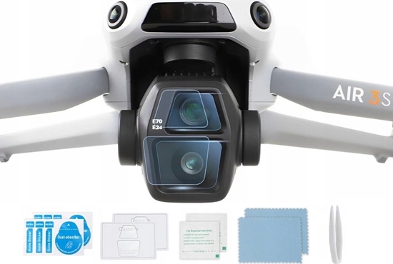Изображение Osony 4x Osona Szko Hartowane na Obiektyw do drona DJI AIR 3S / 3 S / BHM915