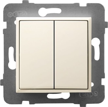 Изображение Ospel ARIA cznik dwugrupowy wiecznikowy ecru P-2U/m/27