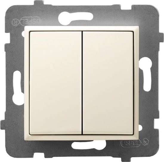 Изображение Ospel ARIA cznik dwugrupowy wiecznikowy ecru P-2U/m/27