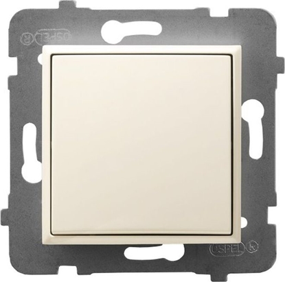 Изображение Ospel ARIA cznik jednobiegunowy ecru P-1U/m/27