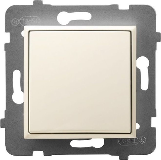 Изображение Ospel ARIA cznik jednobiegunowy ecru P-1U/m/27