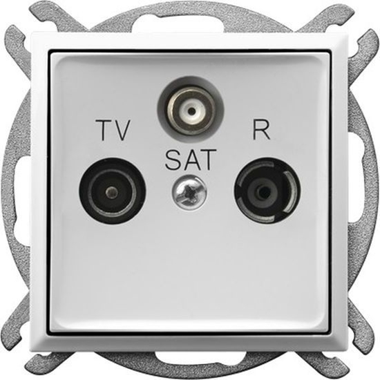 Изображение Ospel ARIA Gniazdo RTV-SAT kocowe biay GPA-US/m/00