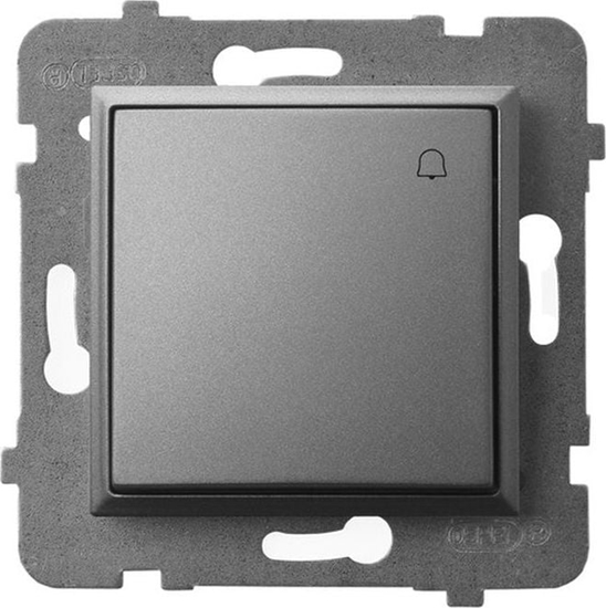 Picture of Ospel ARIA Przycisk /dzwonek/ szary mat P-6U/m/70