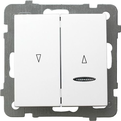 Attēls no Ospel AS cznik aluzjowy z podwietleniem /z blokad mechaniczn/ biay P-7GBS/m/00