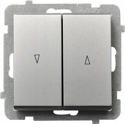 Attēls no Ospel cznik aluzjowy Ospel Sonata P-7RB/m/38 roletowy z blokad mechaniczn srebrny mat