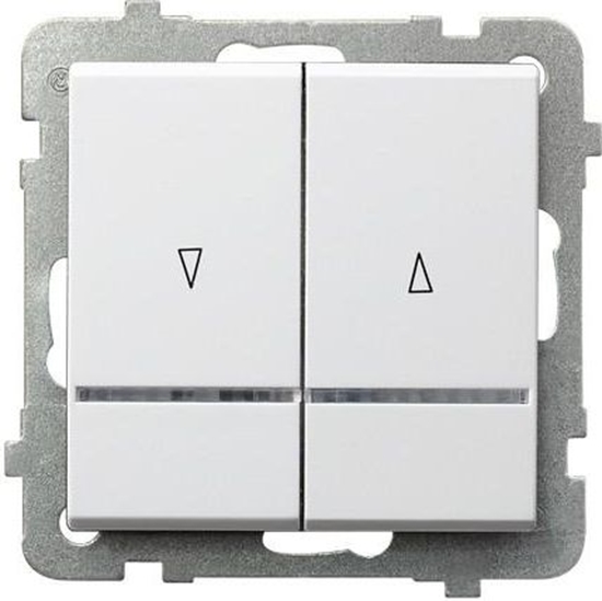 Picture of Ospel cznik aluzjowy Sonata 10AX 2200W z podwietleniem biay (P-7RS/m/00)