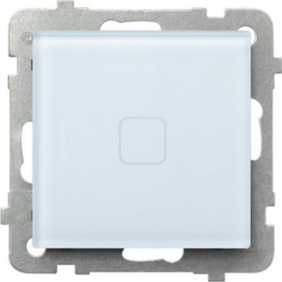 Изображение Ospel cznik dotykowy schodowy/krzyowy Ospel Sonata Touch PD-25RS/m/31 podtynkowy z podwietleniem 10AX 230V biae szko