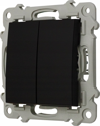 Изображение Ospel cznik dwugrupowy wiecznikowy Ospel Szafir P-2Z/m/33 czarny metalik