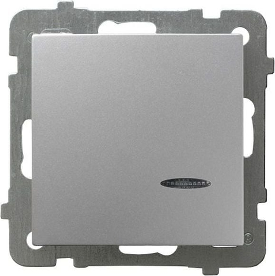 Picture of Ospel cznik kontrolny z podwietleniem pomaraczowym / Srebrny AS OSPEL