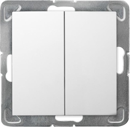 Picture of Ospel cznik krzyowy Ospel Impresja P-19Y/m/00 podtynkowy podwójny 16AX 250V