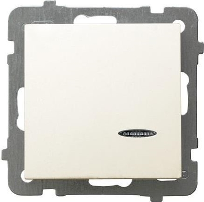 Изображение Ospel cznik pojedynczy AS z podwietleniem ecru (P-1GS/m/27)