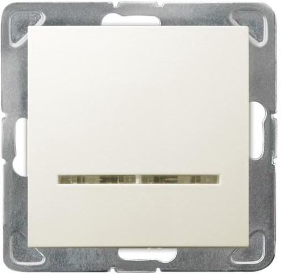 Изображение Ospel cznik pojedynczy Impresja z podwietleniem ecru (P-1YS/m/27)