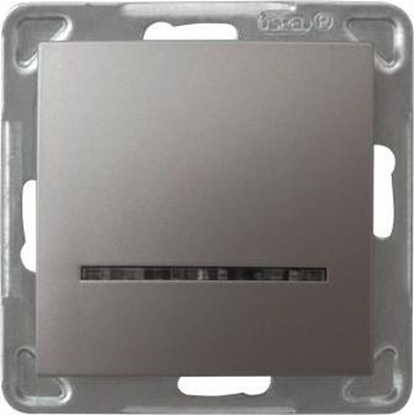 Изображение Ospel cznik pojedynczy Impresja z podwietleniem tytan (P-1YS/m/23)