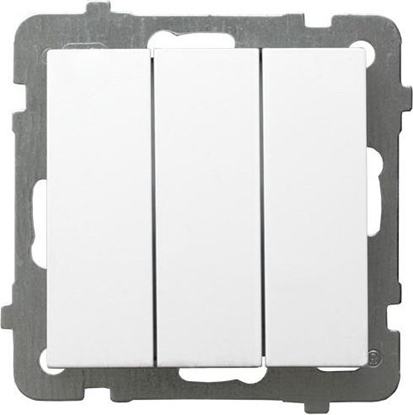 Изображение Ospel cznik potrójny AS 10AX 250V biay (P-13G/m/00)