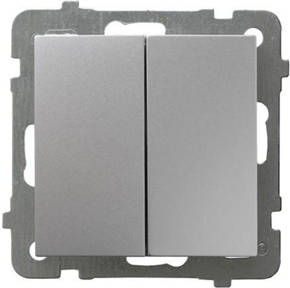 Изображение Ospel cznik schodowy AS podwójny srebrny (P-10G/m/18)