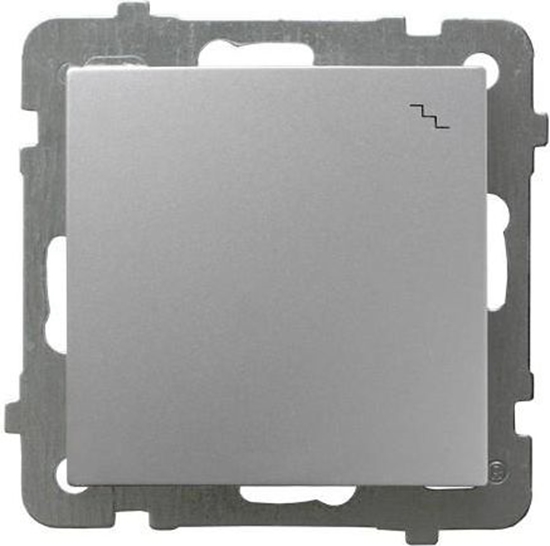 Изображение Ospel cznik schodowy AS pojedynczy srebrny (P-3G/m/18)