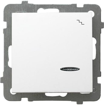 Изображение Ospel cznik schodowy AS z podwietleniem biay (P-3GS/m/00)