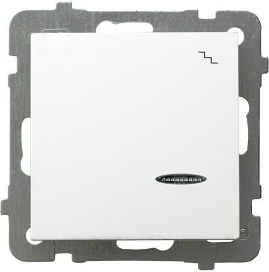 Изображение Ospel cznik schodowy AS z podwietleniem biay (P-3GS/m/00)