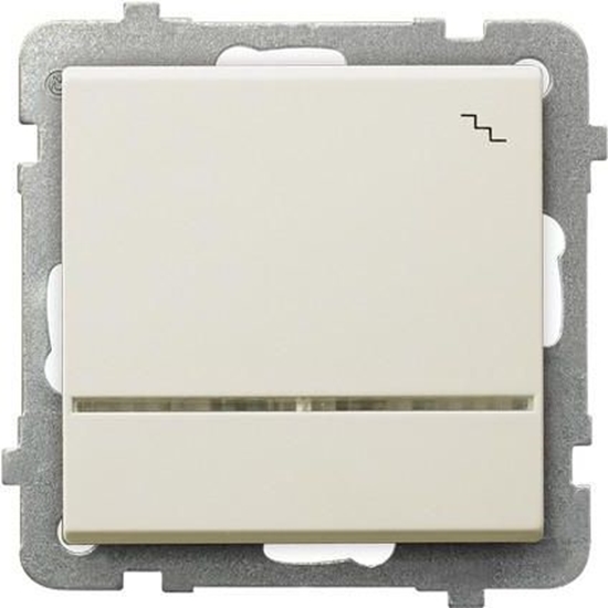 Изображение Ospel cznik schodowy Sonata pojedynczy 16AX IP20 ecru (P-3R/m/27)